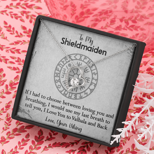 157C To My Shieldmaiden Necklace, Gift for Her, Necklace Viking, I Love You Always