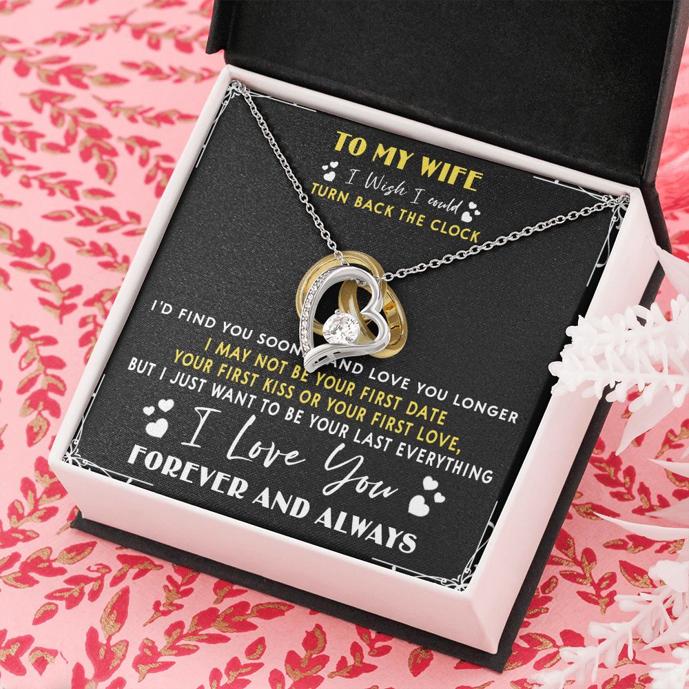 428C To My Wife “Turn Back The Clock” Necklace Gift For Wife, Gift Birthday, Holiday