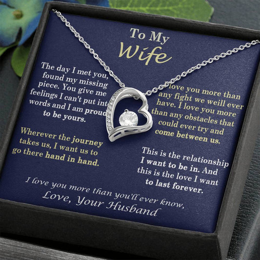 369 To My Wife, Necklace for My Wife Heart Necklace - Birthday, Anniversary Gift