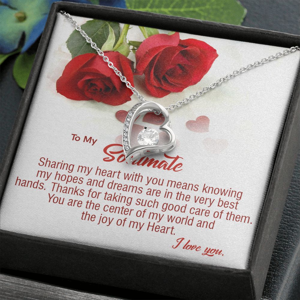 410C To My Soulmate Necklace, Birthday Gifts For Her, Gift For Girlfriend Wife