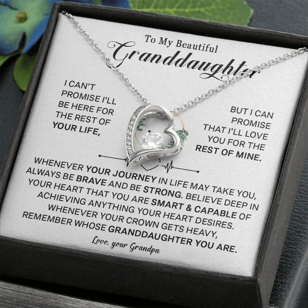 541C To My Granddaughter Necklace, Xmas Birthday Gift For Granddaughter from Grandpa