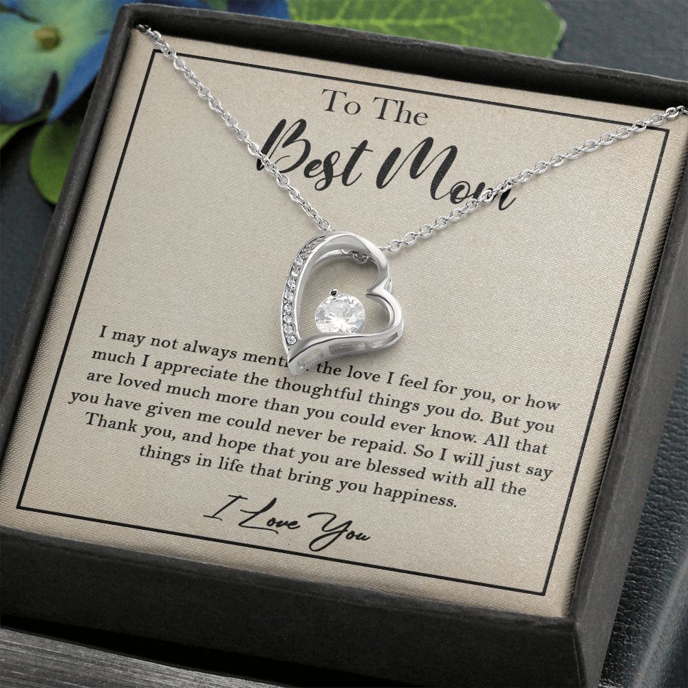 435C To My Best Mom Necklace, Birthday Xmas Gift, Gift For Mom from Son or Daughter