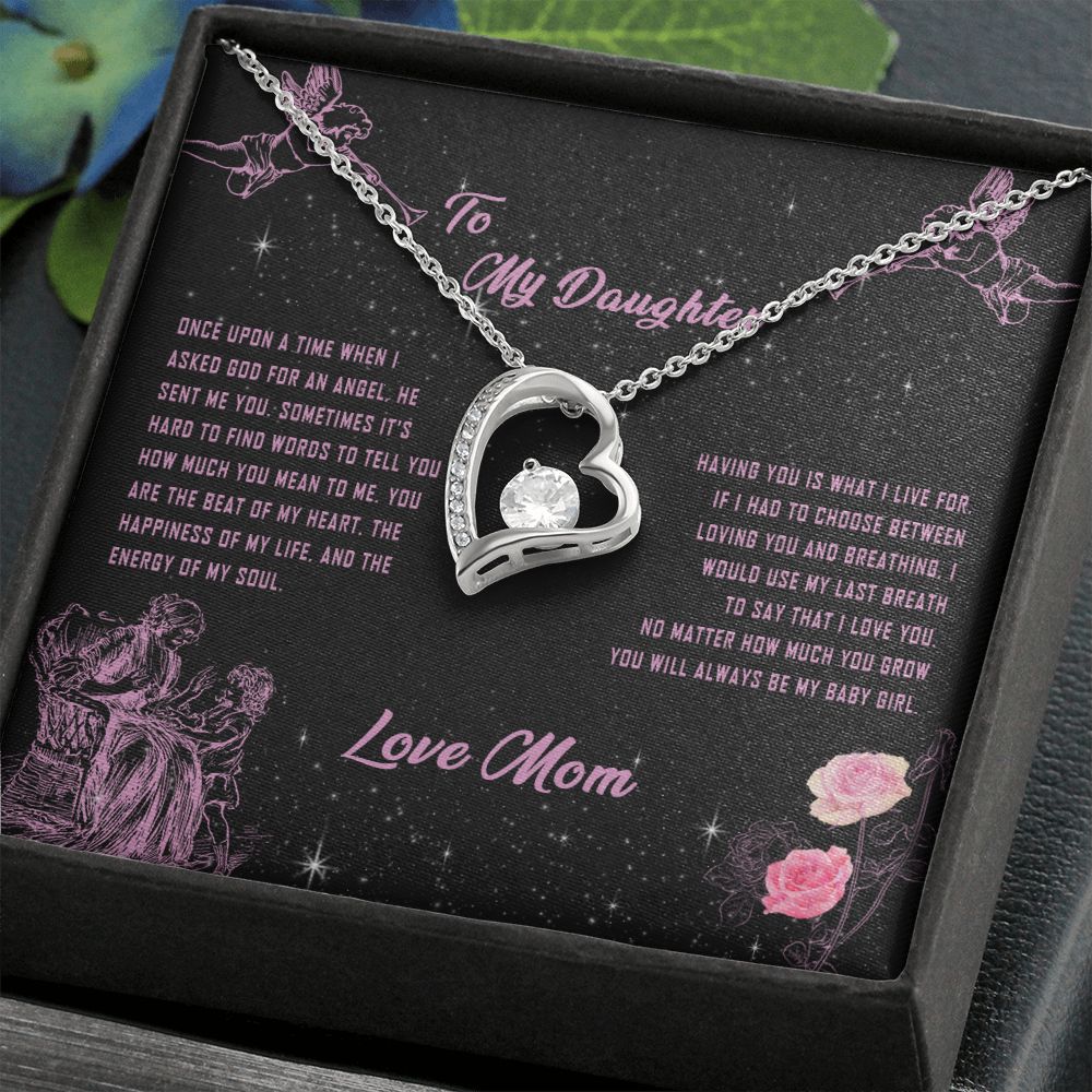 101C To My Daughter Necklace, Gift for Daughter from Mom, Daughter Necklace Gift