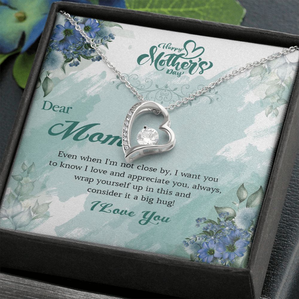 411C Dear Mom I Love You Necklace, Happy Mothers Day Gift Necklace, Necklace Gift Mom