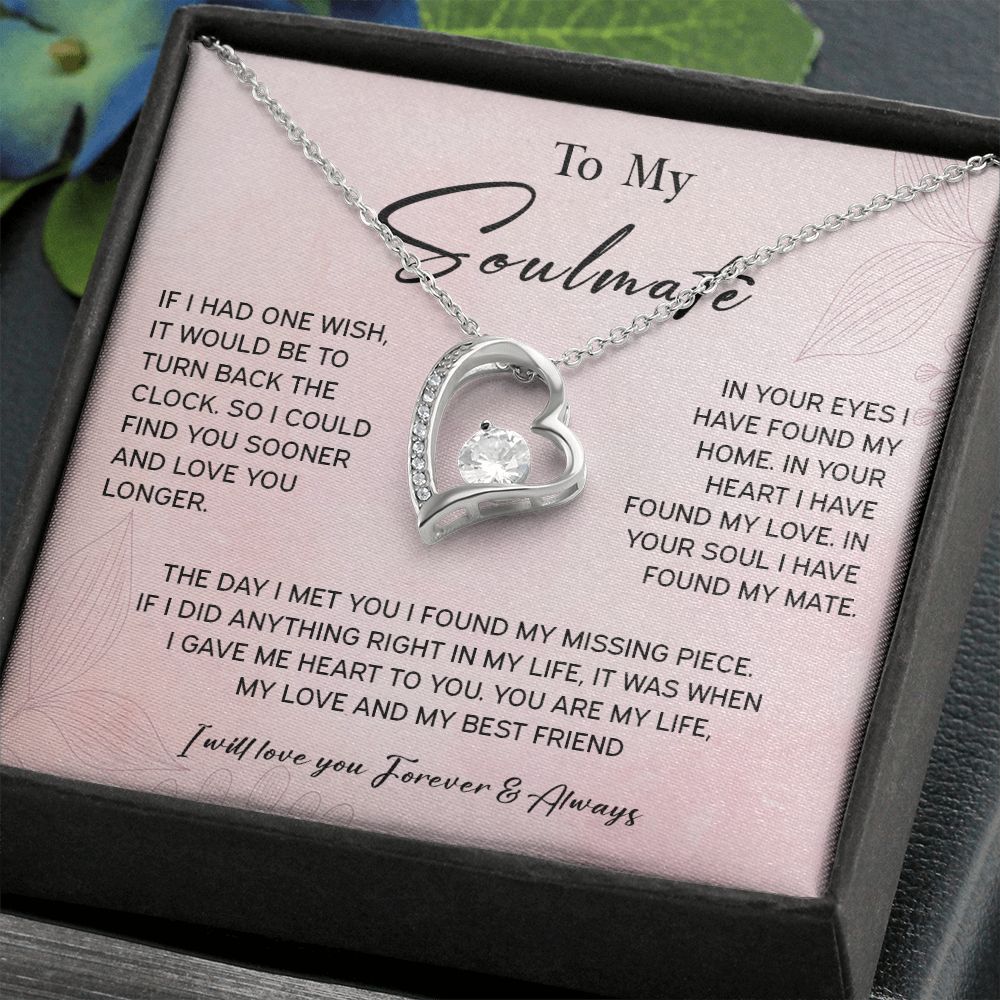 464C To My Soulmate/Wife Necklace Gift for Fiancée / Girlfriend Gifts for Her