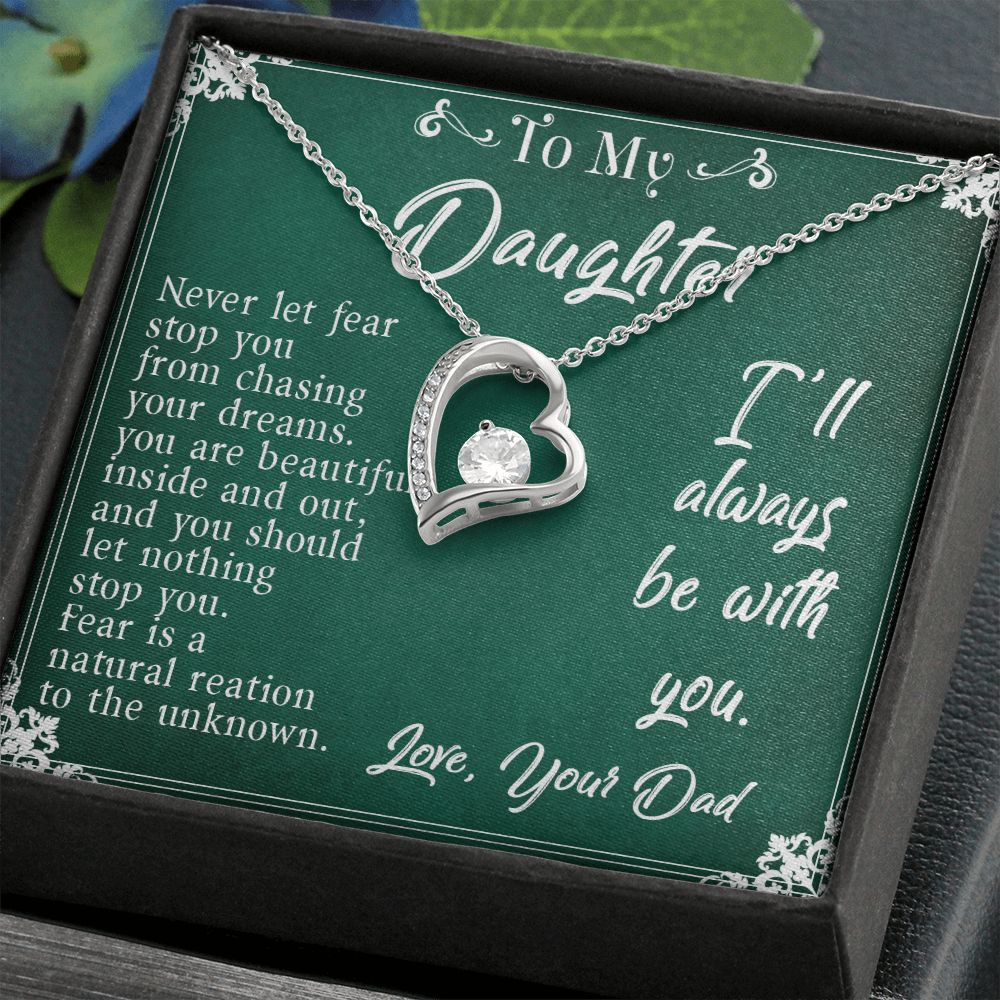 30C To My Daughter Necklace, Daughter Father Necklace, Daughter Gift from Dad
