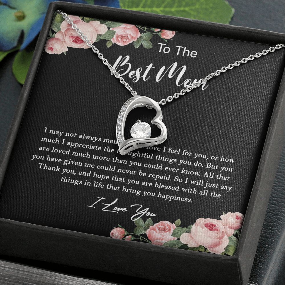 630C To My Best Mom Necklace, Gift For Mom From Son/Daughter, Gift Birthday, Holiday
