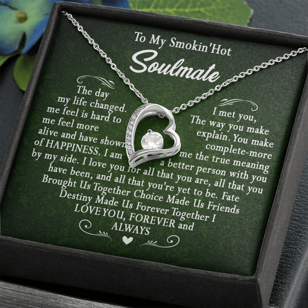 173C To My Smokin Hot Wife Necklace, Necklace Gift For Wife Soulmate Valentine Gift
