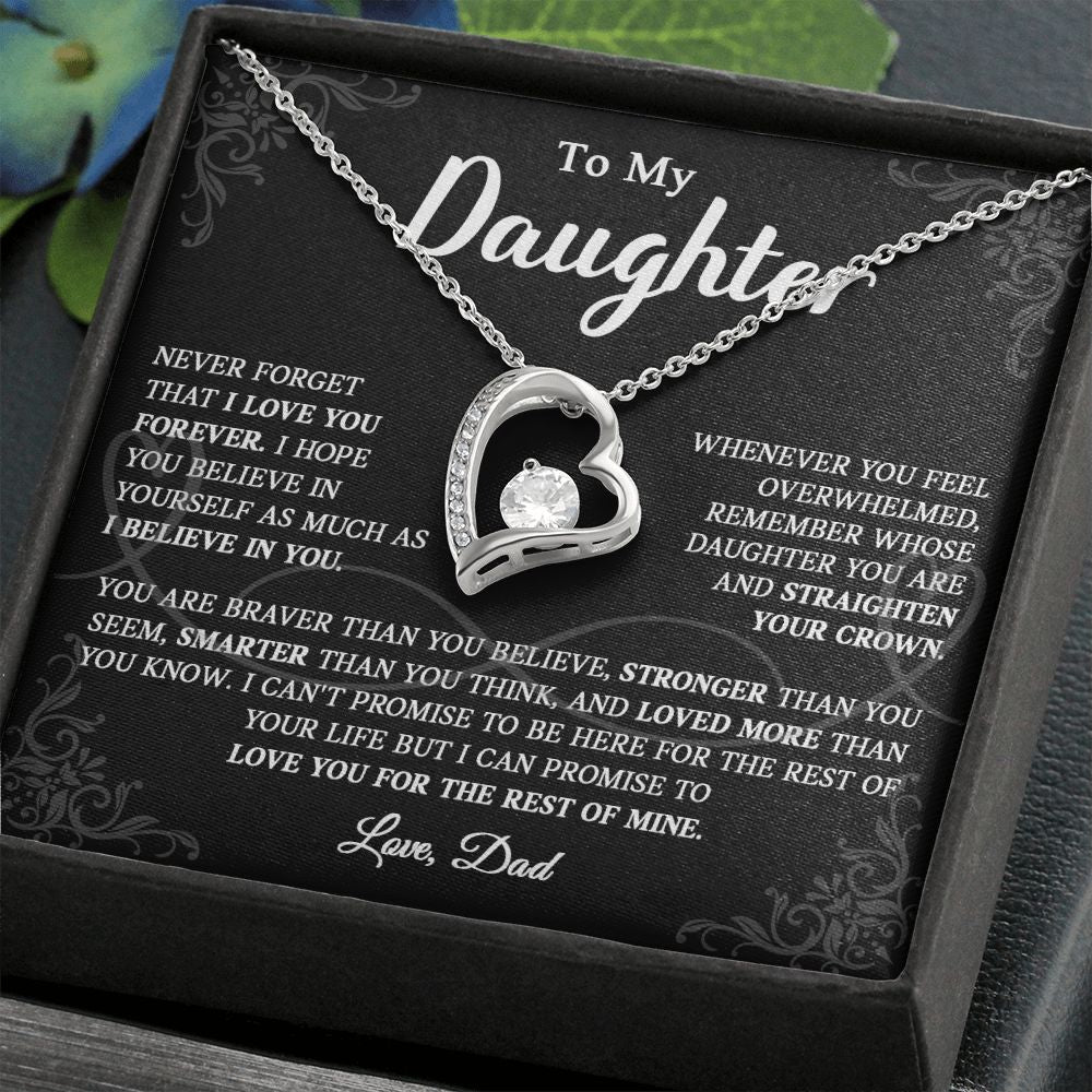 623C To My Daughter Necklace, Christmas Gift For Daughter From Dad, Daughter Necklace