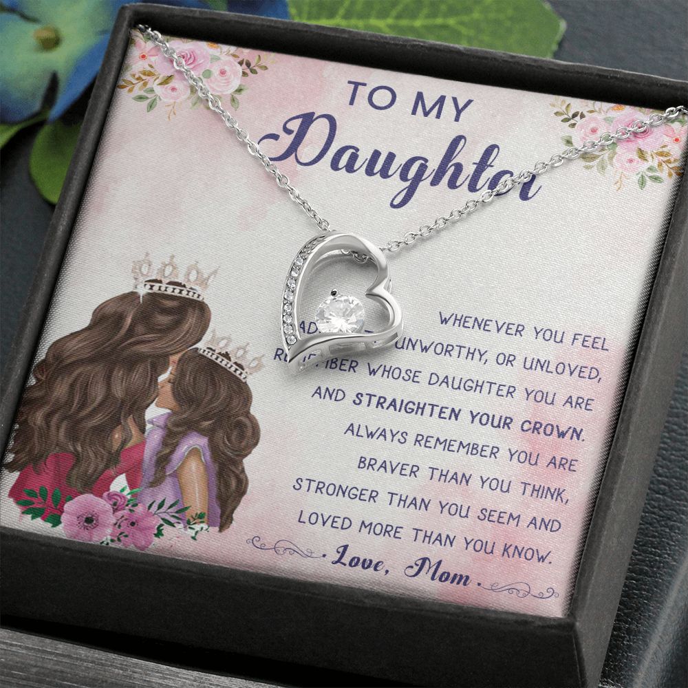 56C To My Daughter Necklace, Gift For Daughter From Mom, Daughter Mother Necklace