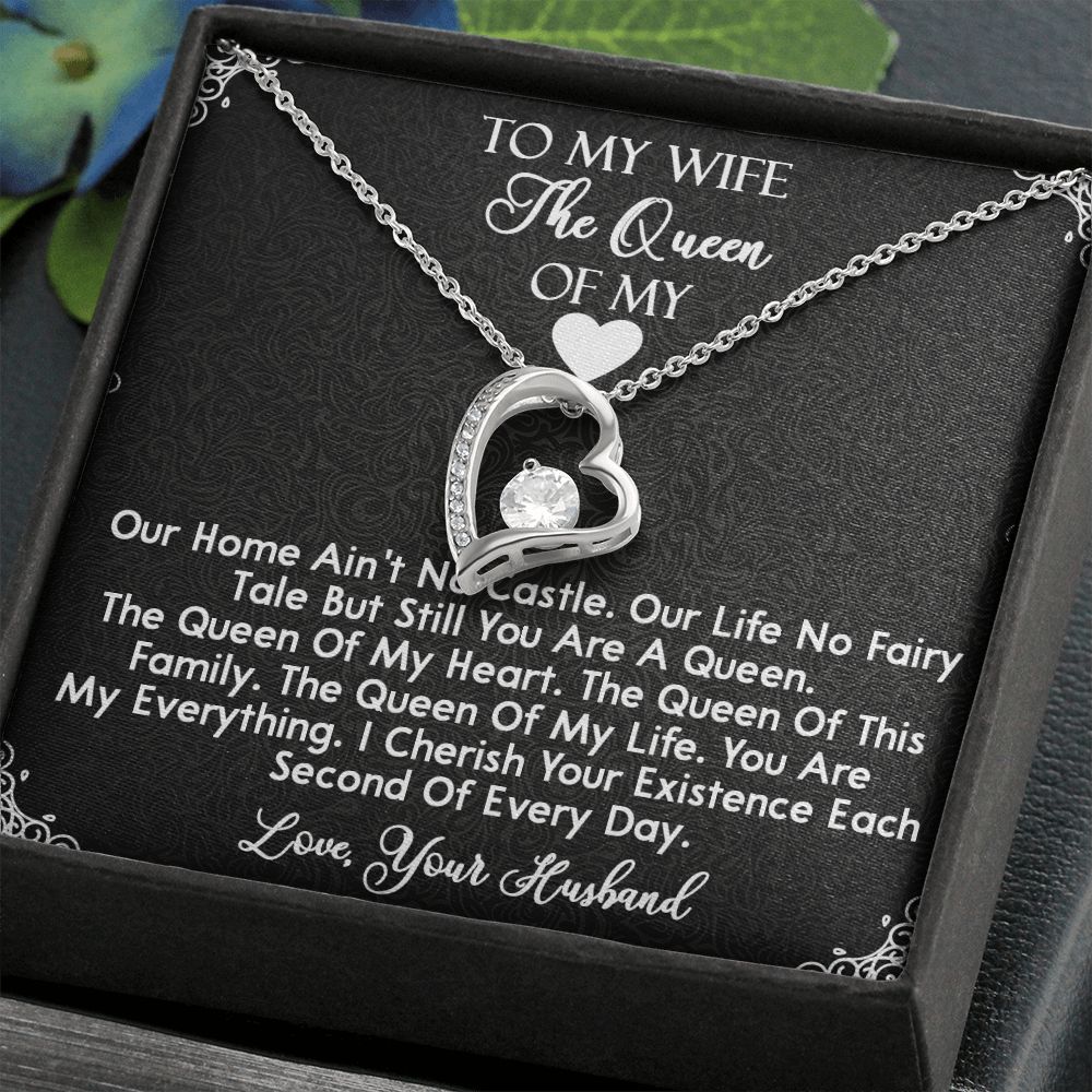 419C To My Wife The Queen Necklace, Gifts for Wife, Gifts for Her, Birthday Gifts