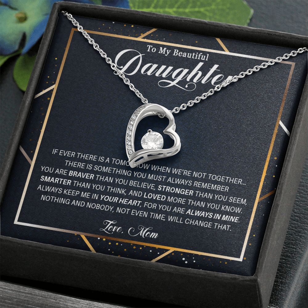 537C Gift For Daughter From Mom, To My Daughter Necklace, Birthday Gifts for Daughter