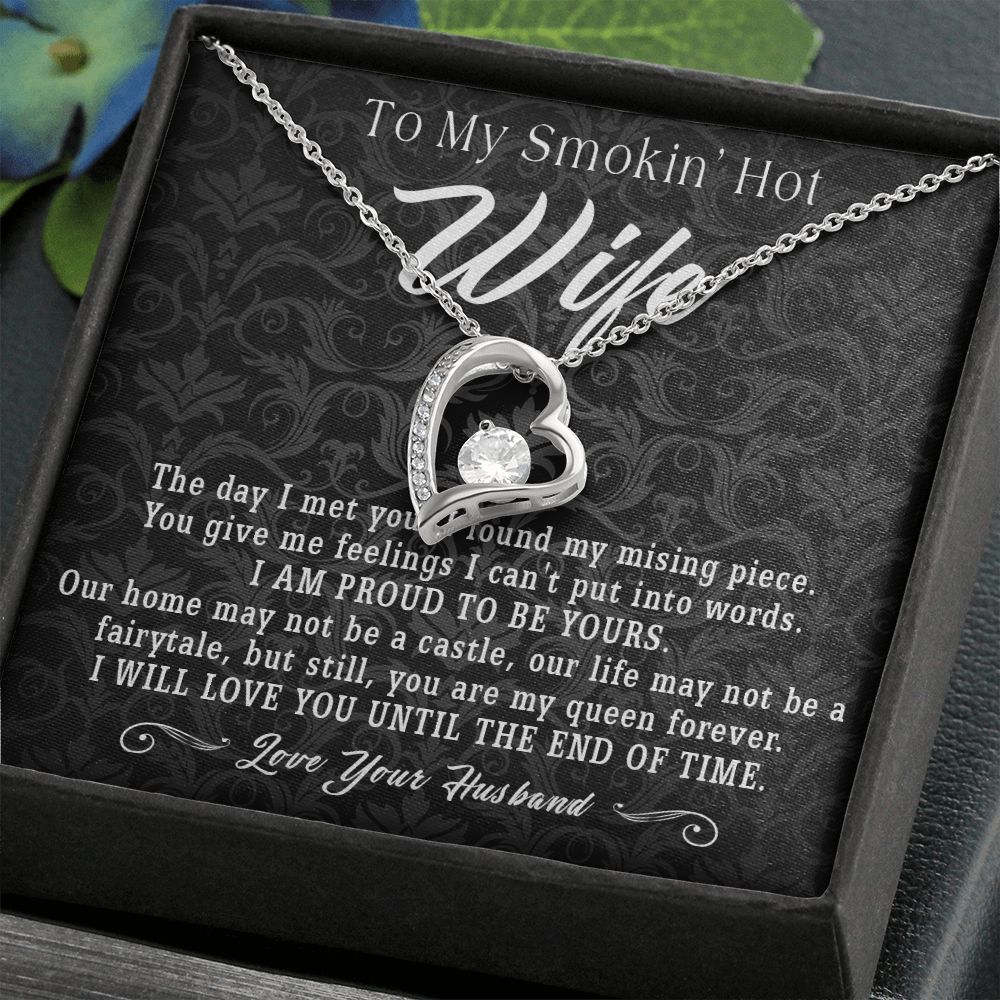 95C To My Smokin Hot Wife Necklace, Anniversary Birthday Gift for Wife From Husband
