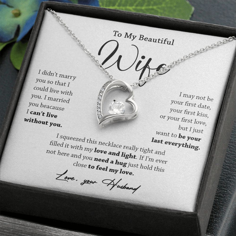 449A To My Wife Necklace, Valentine Gift For Her, Gift For Soulmate, Gift Birthday