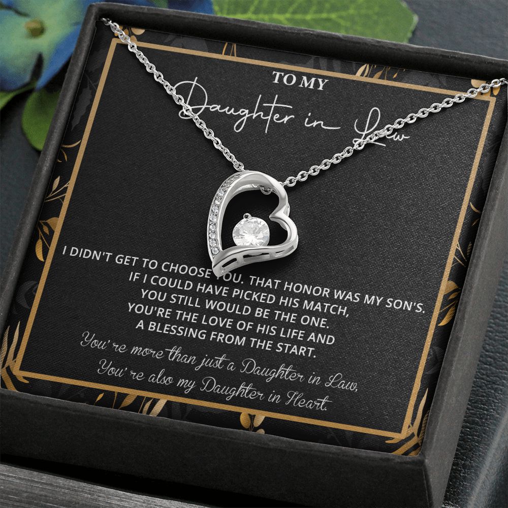 550C To My Daughter in Law Necklace, Daughter in Law Gift Necklace From Mother in Law