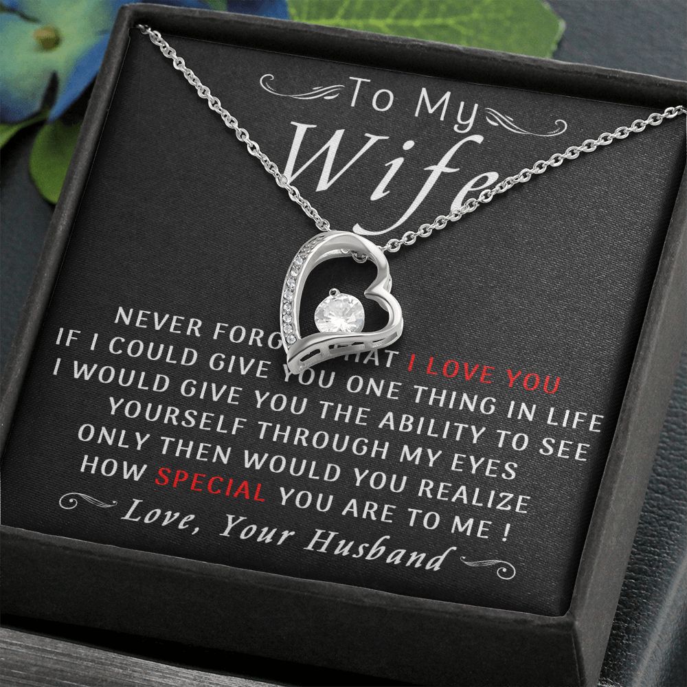 78C To My Wife Necklace, Gift For Wife From Husband, Wife Birthday Gift Necklace