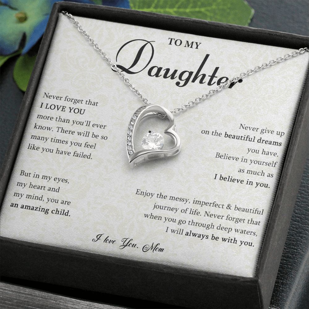 529C Gift for Daughter from Mom, To My Daughter Necklace, Daughter Birthday Gift