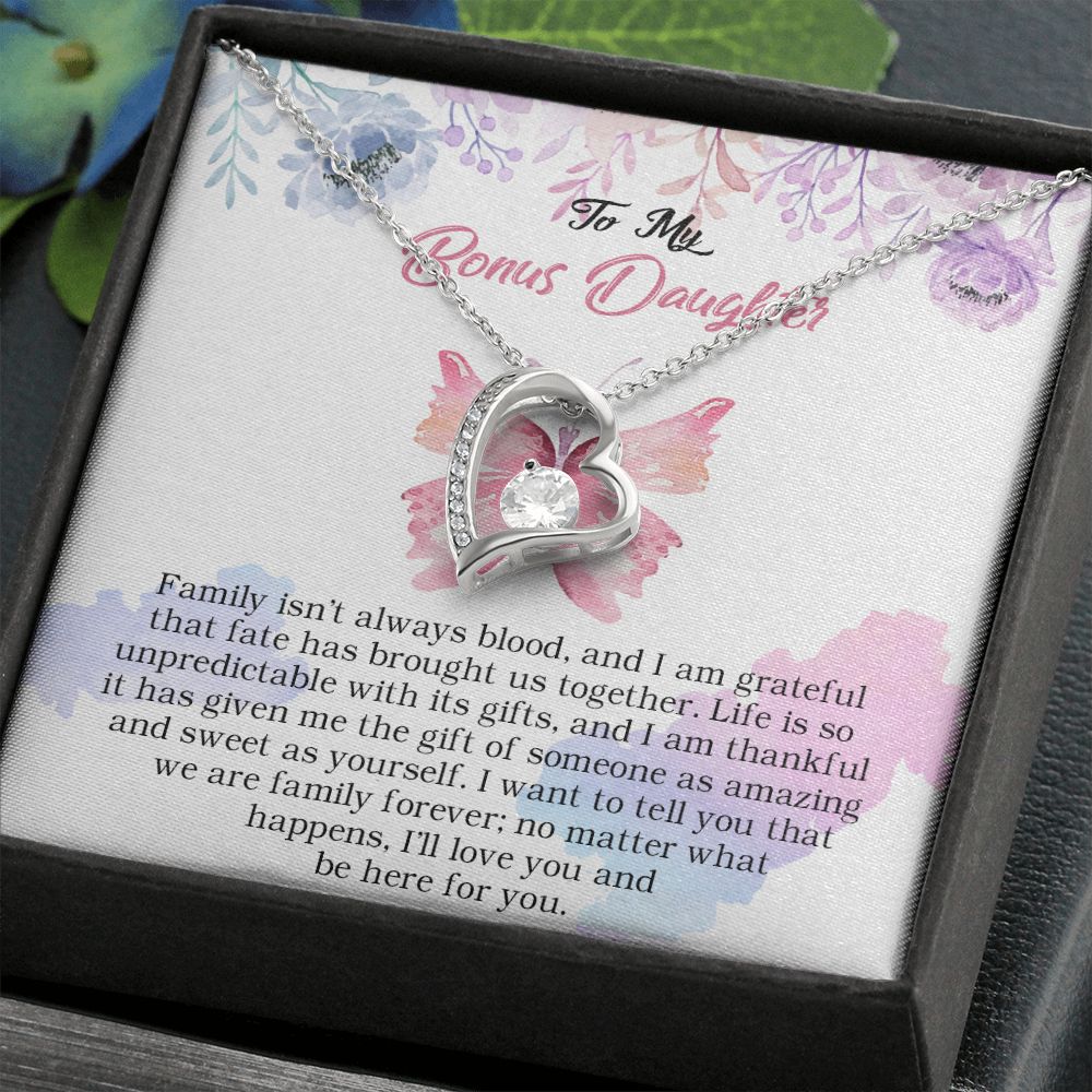 103C To My Bonus Daughter, Bonus Daughter Necklace, Birthday Gift For Stepdaughter