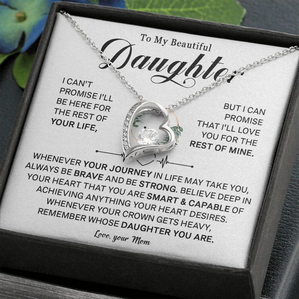 544C To My Daughter Necklace, Birthday Gift For Daughter from Mom, Daughter Necklace