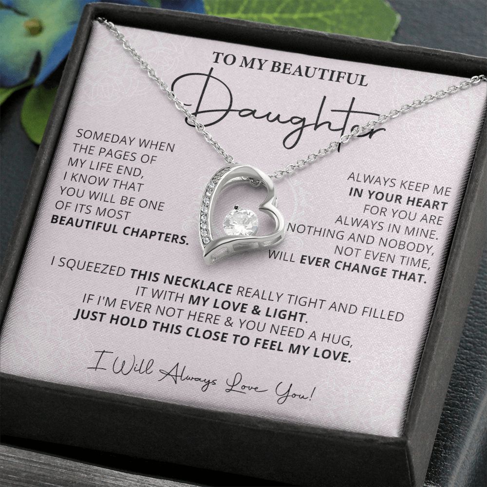 487C Daughter Gift From Mom, Daughter Necklace Gift From Dad, Daughter Birthday Gifts