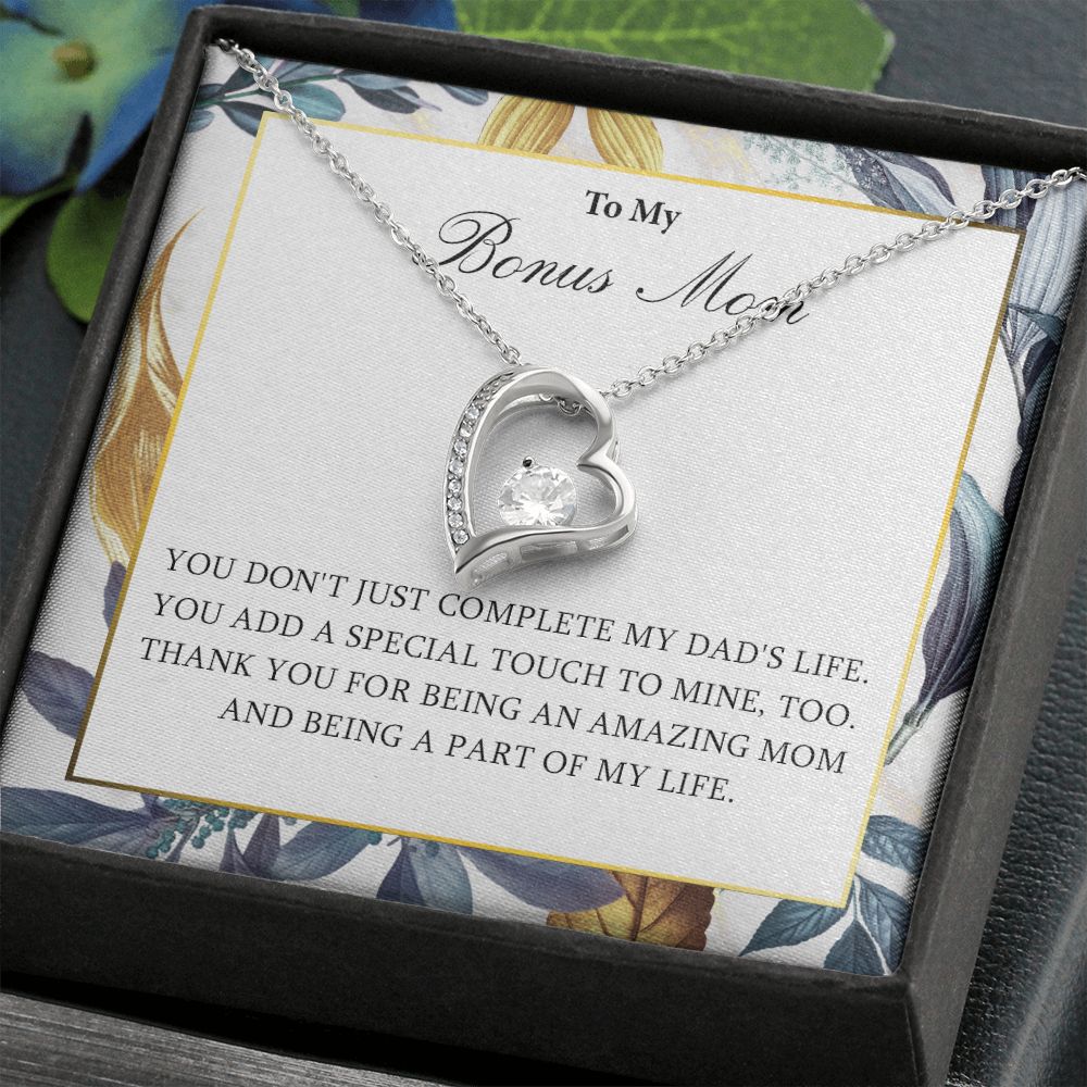 551C Necklace Gift for Bonus Mom, To My Bonus Mom Necklace, Mother Necklace, Birthday