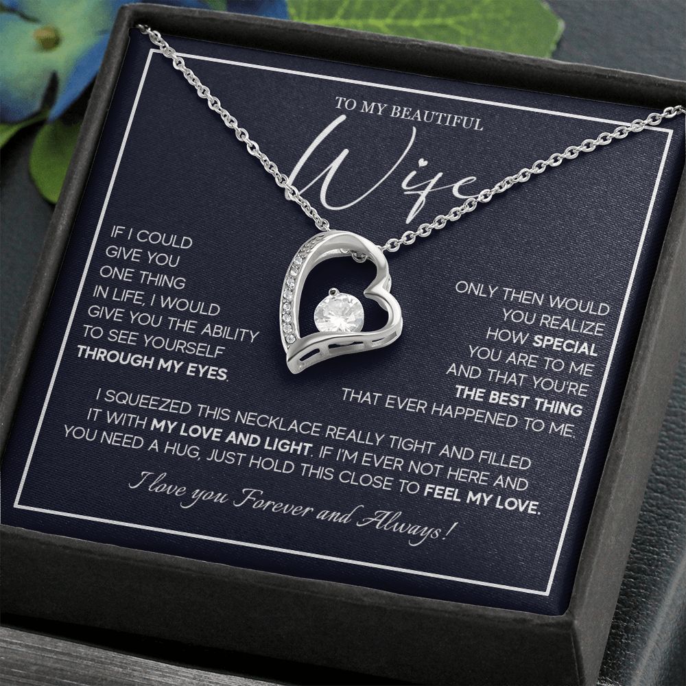 556C To My Wife Necklace From Husband, Soulmate Necklace Gift from Husband, Birthday