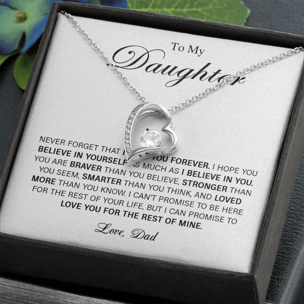 626C To My Daughter Necklace Gift From Dad, Daughter Gift, Daughter Necklace,Birthday