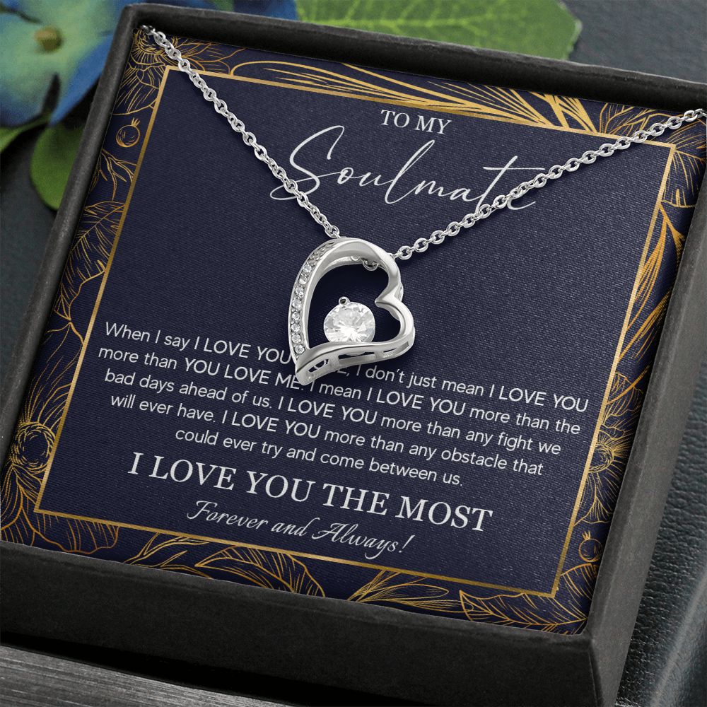 552C To My Soulmate Necklace, Jewelry Gifts For My Wife, Girlfriend, Future Wife Gift