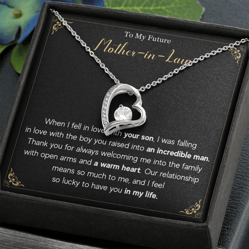 580C To My Future Mom-In-Law Necklace Knot Pendant Thank You Gifts For Mother In Law