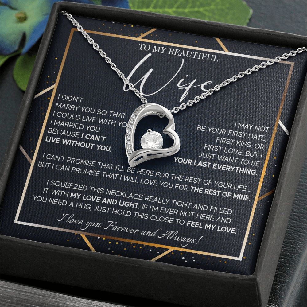 491C To My Beautiful Wife Necklace From Husband, Jewelry For Women, Birthday Gifts