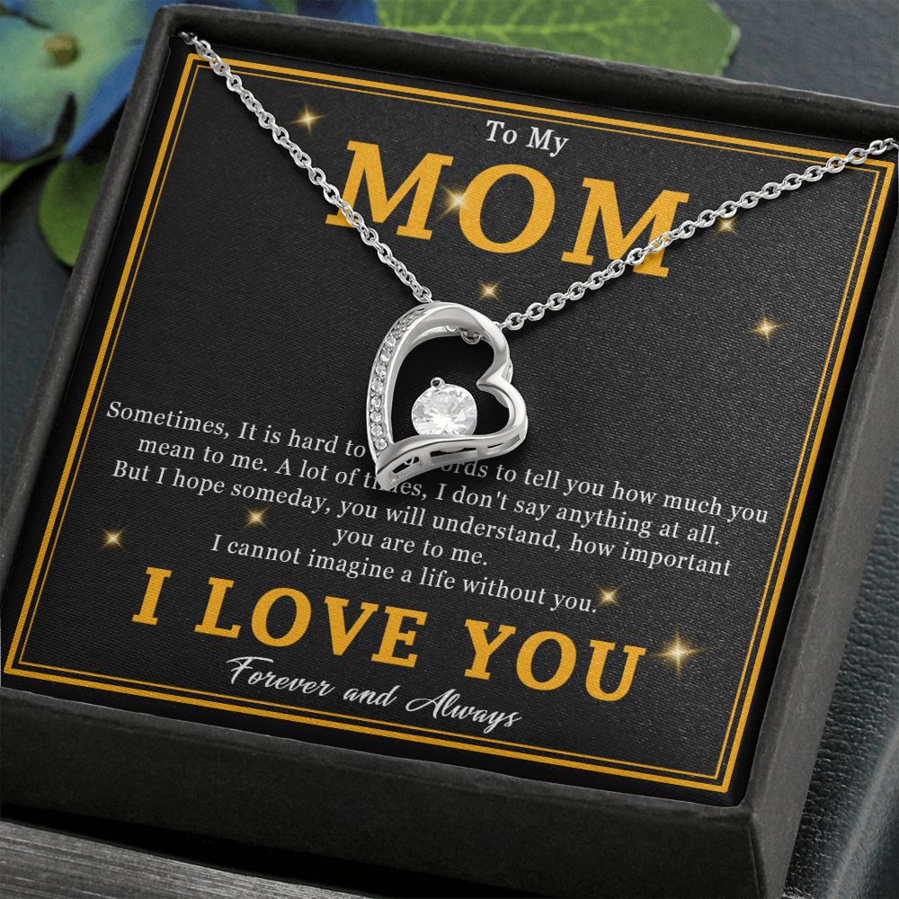 508C To My Mom Necklace, Mother Gift From Son Daughter, Birthday Gift for Mom, Mama