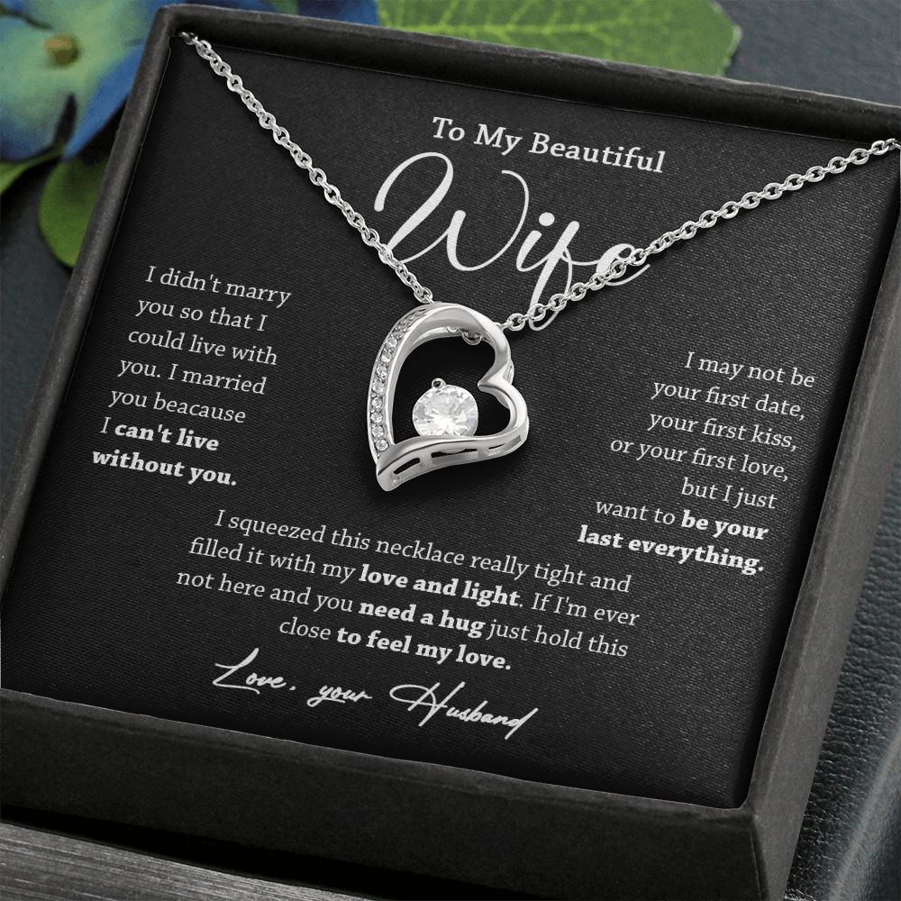 452C To My Wife Necklace, Valentine Gift For Her, Gift For Soulmate, Gift For Her