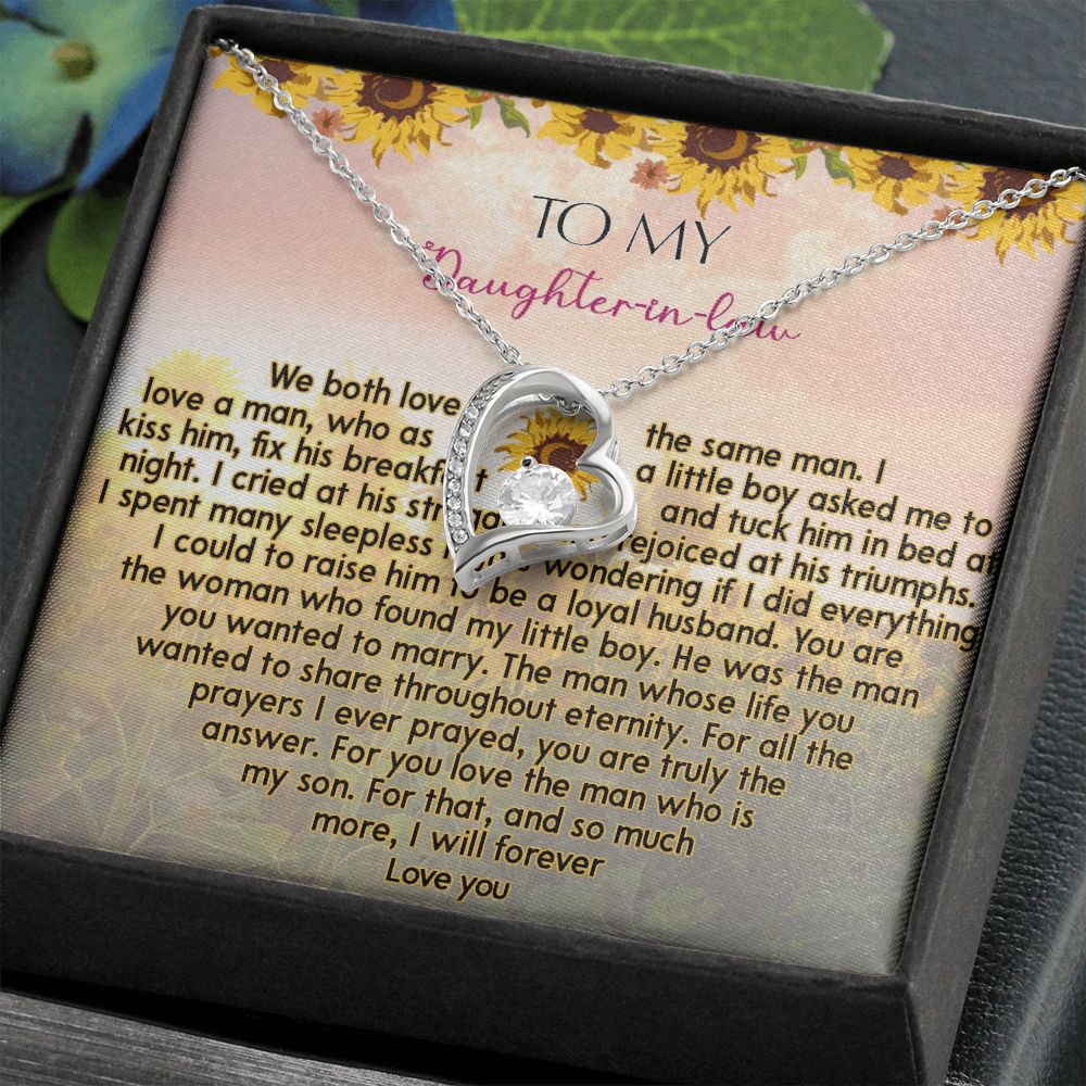425C To My Daughter In Law Necklace from Mother In Law I Will Forever Love You