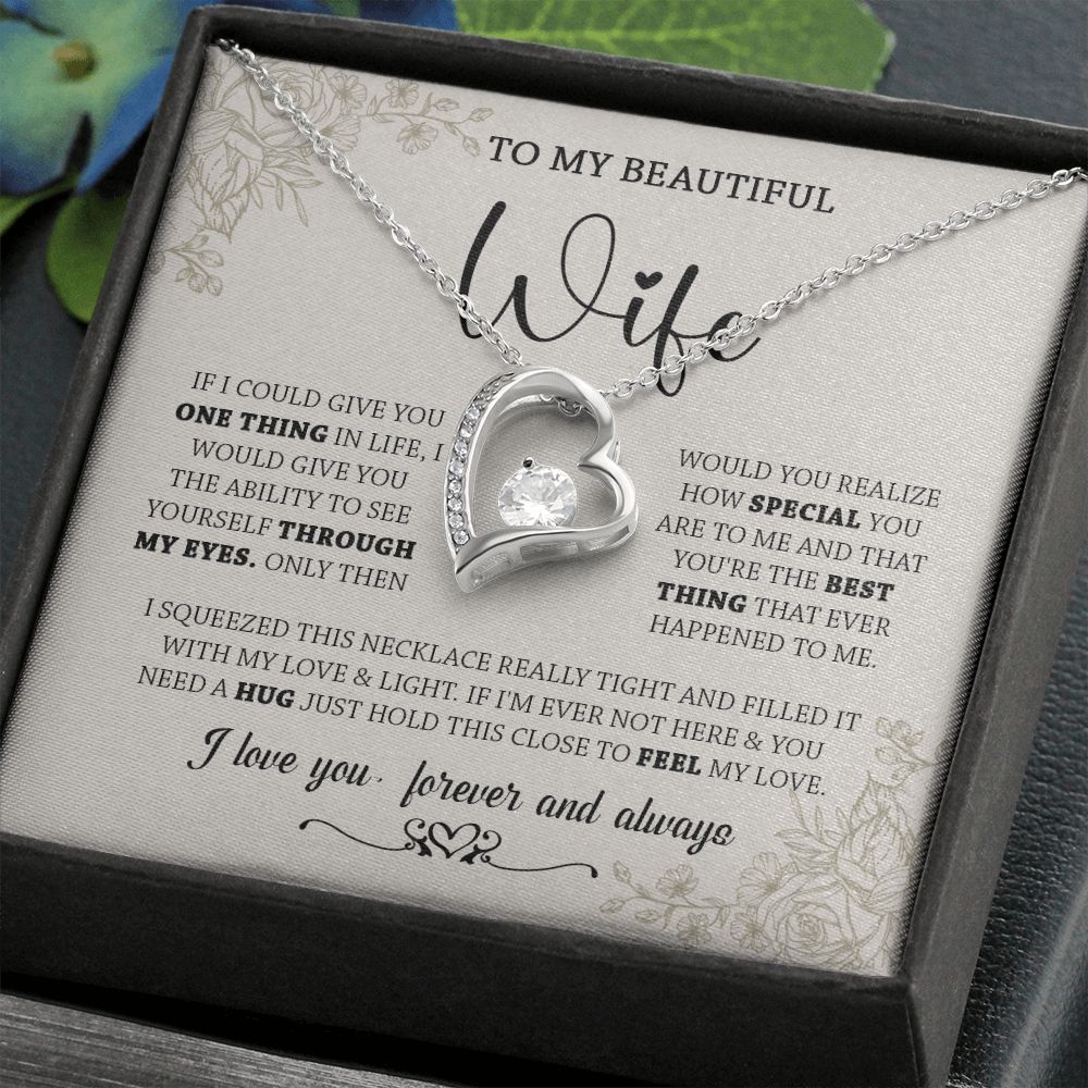 438C To My Wife Necklace, Gifts For Wife, Love Necklace Gifts For Wife From Husband