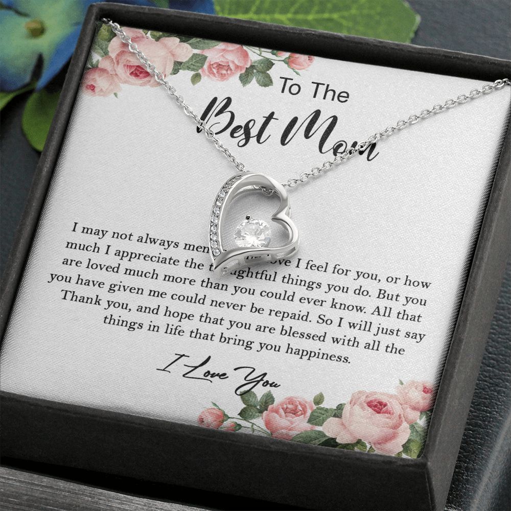 633C To My Mom Necklace,Mama, Birthday Gift From Son/Daughter For Birthday,I Love Mom