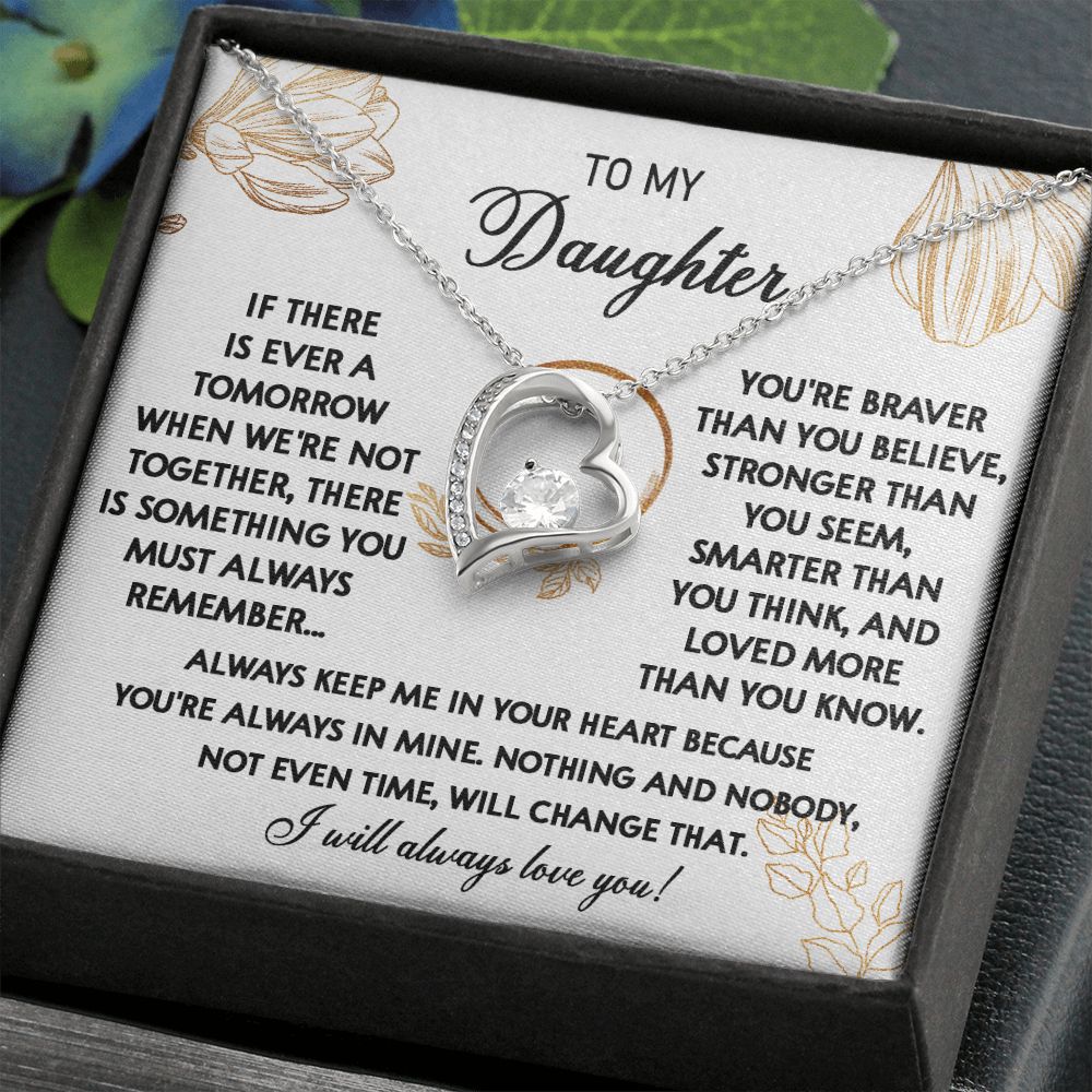 111C To My Daughter Necklace, Daughter Gift From Dad, Mom, Xmas Gift, Birthday Gift