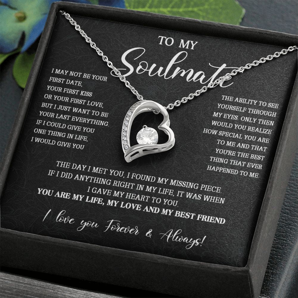 473C To My Soulmate Necklace, Christmas Gift For Her, Gift For Soulmate, Gift For Her