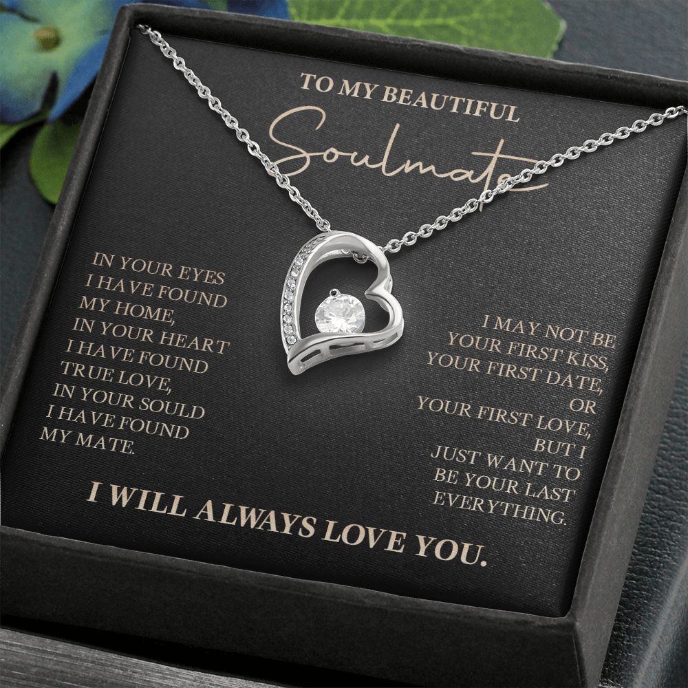 583C To My Soulmate Necklace, Love Gift For Wife Girlfriend, Romantic Love Necklace
