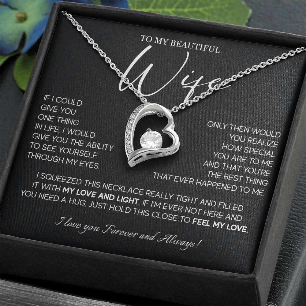 493C Gift For Wife From Husband, To My Wife Necklace, Wedding Anniversary Gifts