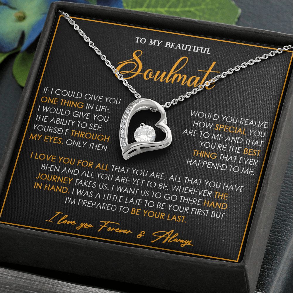 459C To My Soulmate Necklace, Gift For Wife Girlfriend From Husband, Xmas, Birth Gift