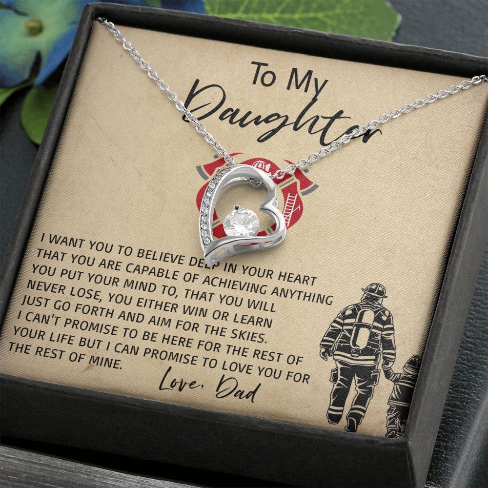 33C Daughter Necklace, To My Daughter Necklace, Birthday Gift For Daughter From Dad