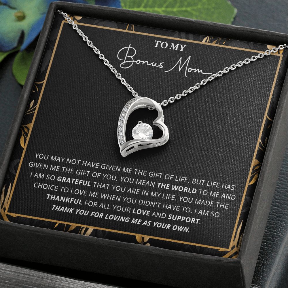 588C Bonus Mom Gift for Step Mother, Bonus Mom Necklace, Birthday Gift for Stepmom