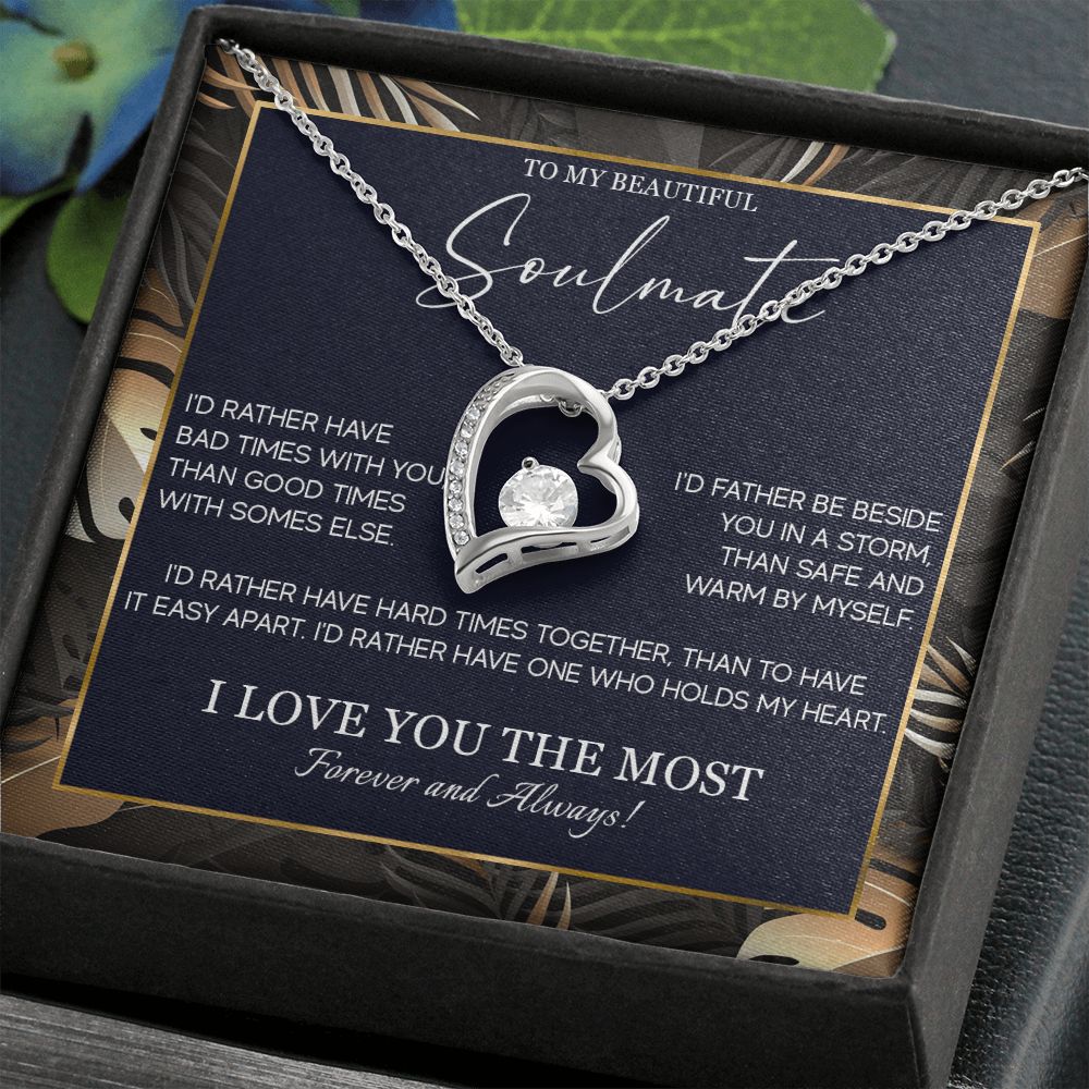 553C Soulmate Necklace, To My Soulmate Necklace, Birthday Gifts for Wife, Girlfriend