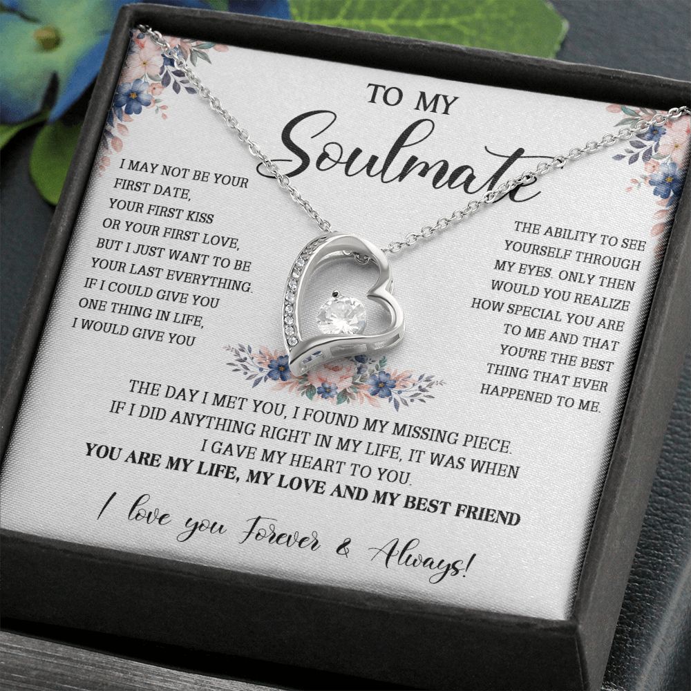 474C To My Soulmate Necklace, Gift For Her, Christmas Gift For Her, Gift For Soulmate