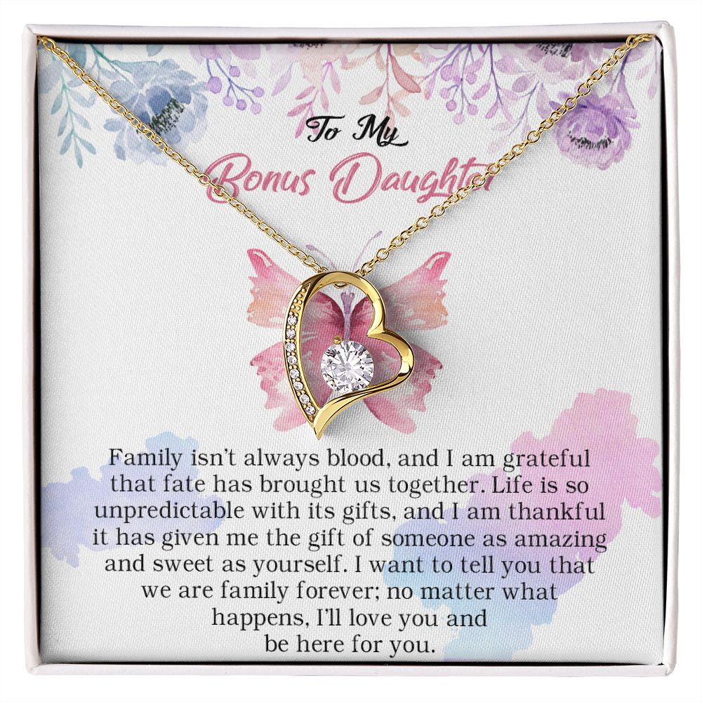 103C To My Bonus Daughter, Bonus Daughter Necklace, Birthday Gift For Stepdaughter