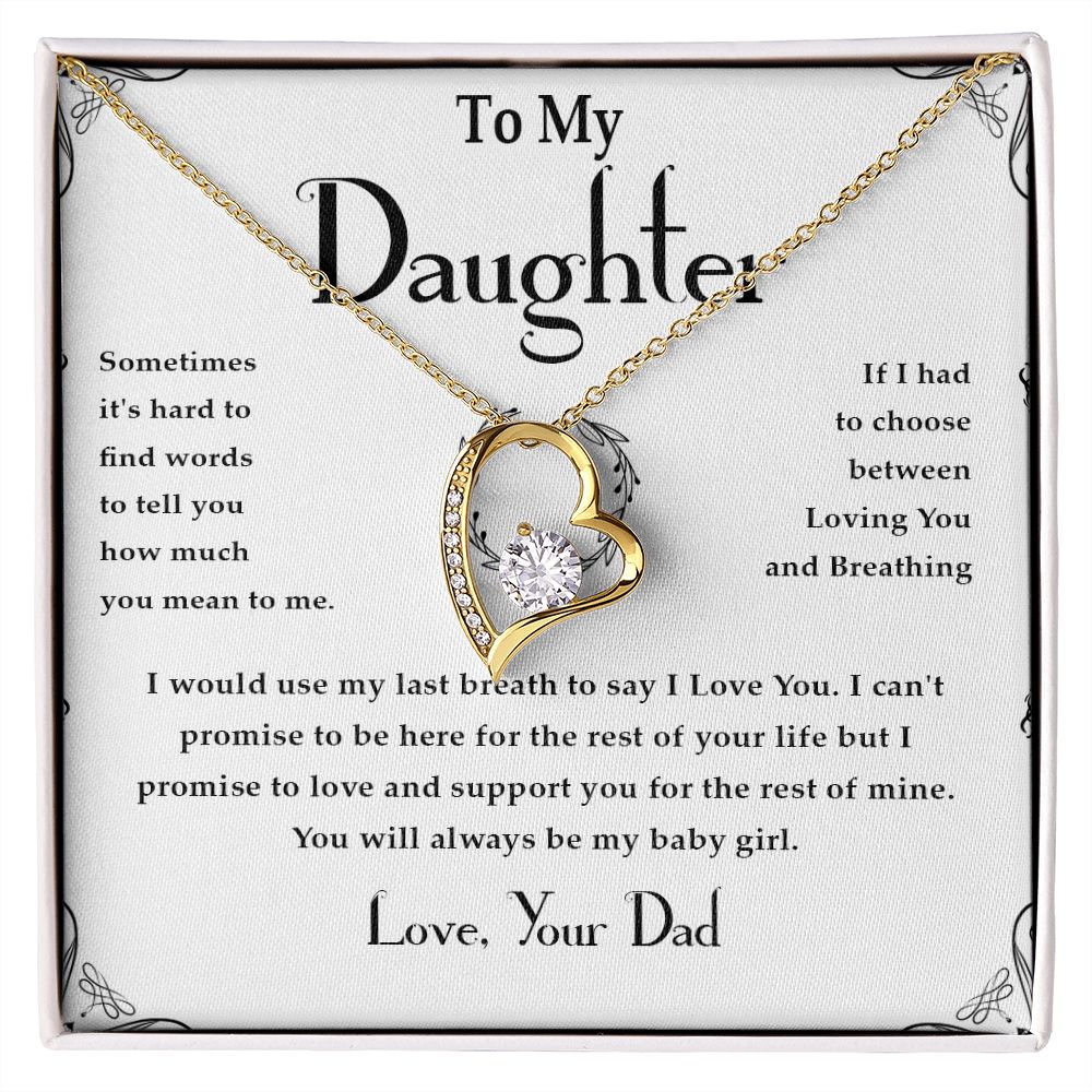 37C Necklace Gift For Daughter, Gift From Dad, Father Daughter Gift, Birthday Gift
