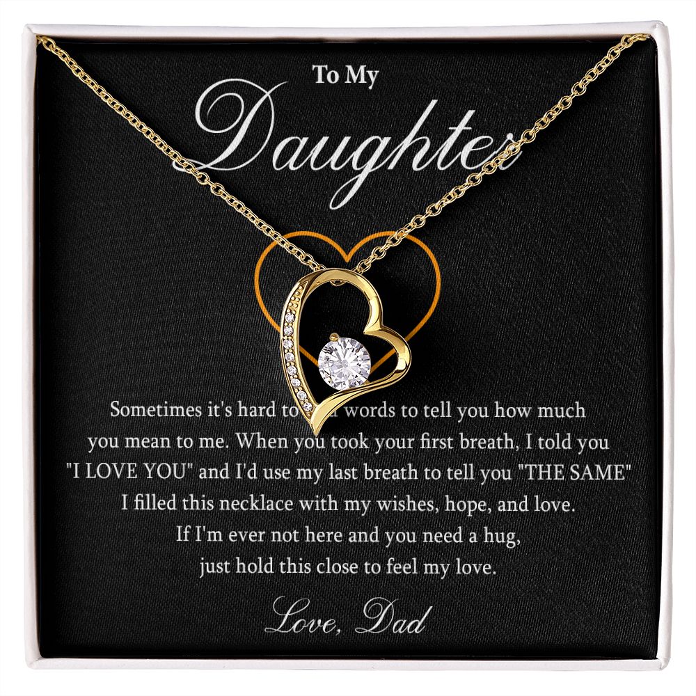 569C To My Daughter Necklace, Gift For Daughter From Dad, Daughter Father Necklace