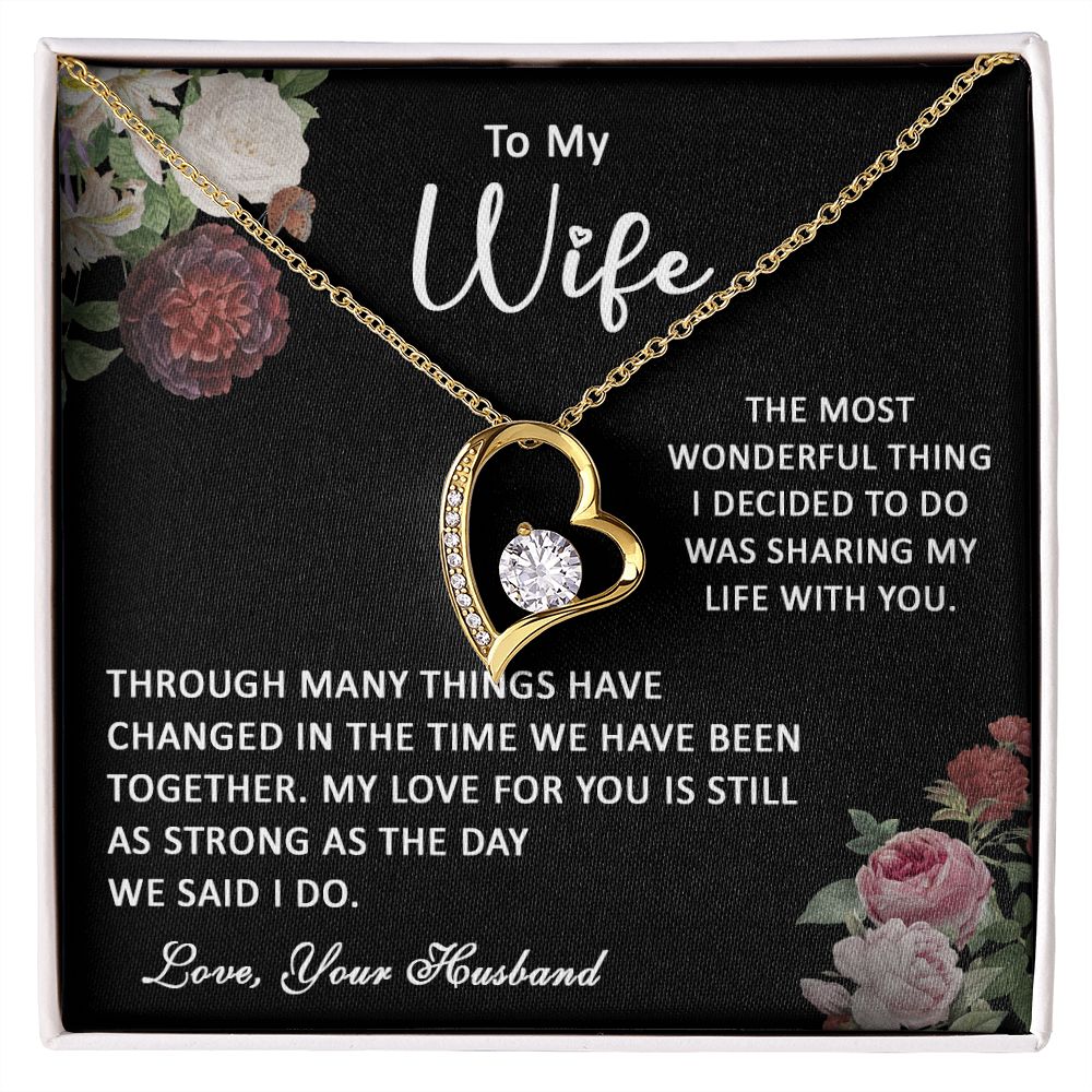 413C To My Wife Necklace, Gift Birthday Necklace From Husband For Wife, Gift Holiday