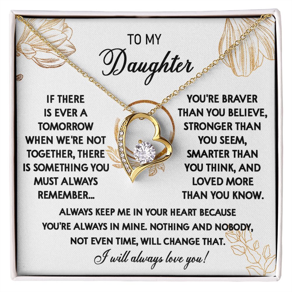 111C To My Daughter Necklace, Daughter Gift From Dad, Mom, Xmas Gift, Birthday Gift