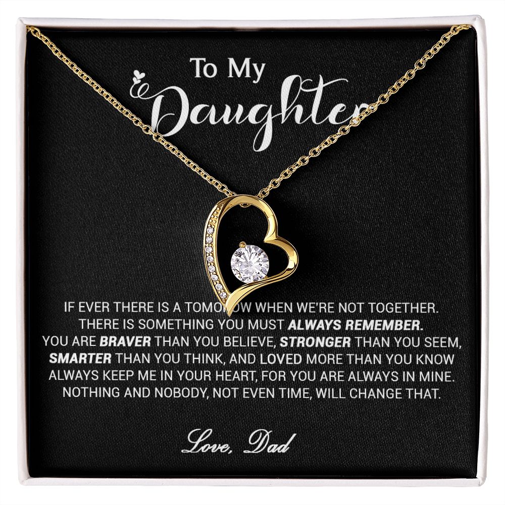 433C To My Daughter Necklace, Daughter Father Necklace, Daughter Xmas Gift From Dad